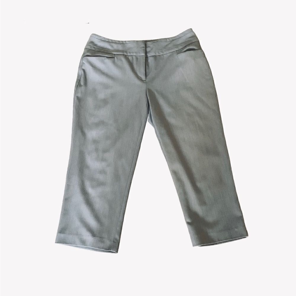 Maurices I Am Polished Gray Cropped Dress Pants Size 7/8